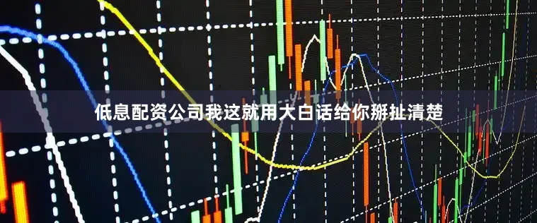 低息配资公司我这就用大白话给你掰扯清楚